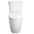 Two-piece Right height Elongated Toilet with seat, Left-Hand Trip Lever, 39675000