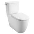 Two-piece Right height Elongated Toilet with seat, Left-Hand Trip Lever, 39675000