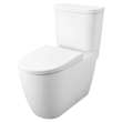 Two-piece Right height Elongated Toilet with seat, Left-Hand Trip Lever, 39675000