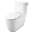 Two-piece Right height Elongated Toilet with seat, Right-Hand Trip Lever, 39676000