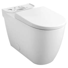 Essence Right Height Elongated Toilet Bowl with Seat Less Tank, 39677000