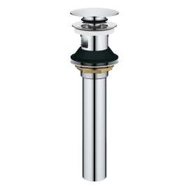 Bathroom Sink Push Drain with Overflow, 48656000