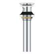 Bathroom Sink Push Drain with Overflow, 48656000