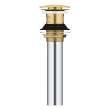 Bathroom Sink Push Drain with Overflow, 48656GN0