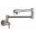 04059860 Allegro E Pot Filler, Wall-Mounted, In Steel Optic