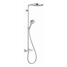 04610400 Raindance Select E 2.0 GPM 2-Jet Showerpipe 300, In White/Chrome
