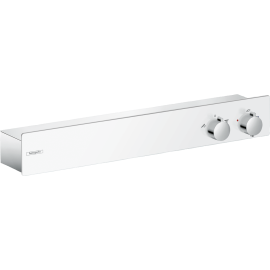 Hansgrohe Showertablet Thermostatic Trim 600 For Exposed Installation For 2 Functions In White/Chrome, 13108401