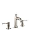 Hansgrohe Talis C Widespread Faucet 100 With Pop-Up Drain, 1.2 Gpm In Brushed Nickel, 14113821