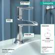 Hansgrohe Talis C Single-Hole Faucet 90 With Pop-Up Drain, 1.2 Gpm In Chrome, 14127001