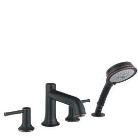 Hansgrohe Talis C 4-Hole Roman Tub Set Trim With 1.8 Gpm Handshower In Rubbed Bronze, 14315921