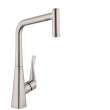 Hansgrohe Metris Higharc Kitchen Faucet, 2-Spray Pull-Out, 1.75 Gpm In Stainless Steel Optic, 14820801