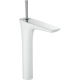 Hansgrohe Puravida Single-Hole Faucet 240, 1.2 Gpm In White/Chrome, 15072401