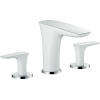 Hansgrohe Puravida Widespread Faucet 110, 1.2 Gpm In White/Chrome, 15073401