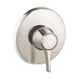 Hansgrohe Ecostat Classic Pressure Balance Trim, Round In Polished Nickel, 15404831