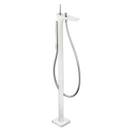 Hansgrohe Puravida Freestanding Tub Filler Trim With 2.0 Gpm Handshower In White/Chrome, 15473401