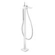 Hansgrohe Puravida Freestanding Tub Filler Trim With 1.75 Gpm Handshower In White/Chrome, 15477401