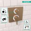 Hansgrohe Ecostat Thermostatic Trim With Volume Control In Brushed Bronze, 15712141