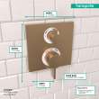 Hansgrohe Ecostat Thermostatic Trim With Volume Control In Brushed Bronze, 15712141