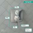 Hansgrohe Ecostat Square Thermostatic Trim With Volume Control And Diverter In Chrome, 15714001