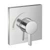 Hansgrohe Ecostat Square Pressure Balance Trim In Chrome, 15724001
