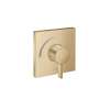 Hansgrohe Ecostat Square Pressure Balance Trim In Brushed Gold Optic, 15724251