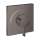Hansgrohe Ecostat Square Pressure Balance Trim In Brushed Black Chrome, 15724341