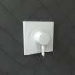 Hansgrohe Ecostat Square Pressure Balance Trim In Matte White, 15724701