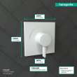 Hansgrohe Ecostat Square Pressure Balance Trim In Matte White, 15724701