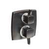 Hansgrohe Ecostat Classic Thermostatic Trim With Volume Control And Diverter, Square In Rubbed Bronze, 15728921