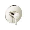 Hansgrohe Ecostat S Pressure Balance Trim In Polished Nickel, 15739831
