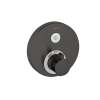 Hansgrohe Showerselect S Thermostatic Trim For 1 Function, Round In Brushed Black Chrome, 15744341