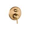 Hansgrohe Ecostat Classic Thermostatic Trim With Volume Control, Round In Brushed Bronze, 15752141