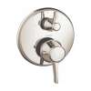 Hansgrohe Ecostat Classic Thermostatic Trim With Volume Control, Round In Polished Nickel, 15752831