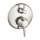 Hansgrohe Ecostat Classic Thermostatic Trim With Volume Control, Round In Polished Nickel, 15752831