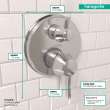 Hansgrohe Ecostat Classic Thermostatic Trim With Volume Control And Diverter