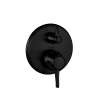 Hansgrohe Ecostat Classic Thermostatic Trim With Volume Control And Diverter, Round In Matte Black, 15753671