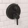 Hansgrohe Ecostat Classic Thermostatic Trim With Volume Control And Diverter, Round In Rubbed Bronze, 15753921