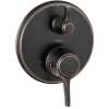 Hansgrohe Ecostat Classic Thermostatic Trim With Volume Control And Diverter, Round In Rubbed Bronze, 15753921