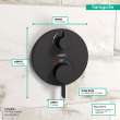 Hansgrohe Ecostat S Thermostatic Trim With Volume Control In Matte Black, 15757671