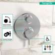 Hansgrohe Ecostat S Thermostatic Trim With Volume Control And Diverter