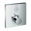 Hansgrohe Showerselect Thermostatic Trim For 1 Function, Square In Chrome, 15762001
