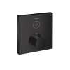 Hansgrohe Showerselect Thermostatic Trim For 1 Function, Square In Matte Black, 15762671