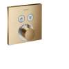 Hansgrohe Showerselect Thermostatic Trim For 2 Functions, Square In Brushed Bronze, 15763141