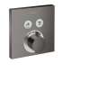 Hansgrohe Showerselect Thermostatic Trim For 2 Functions, Square In Brushed Black Chrome, 15763341