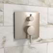 Hansgrohe Ecostat Pressure Balance Trim Square With Diverter In Brushed Nickel, 15862821