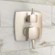 Hansgrohe Ecostat Classic Pressure Balance Trim Classic Square With Diverter In Brushed Nickel, 15865821