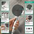 Hansgrohe Pulsify S Handshower 105 3-Jet, 2.5 Gpm In Chrome, 24111001