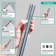 Hansgrohe Pulsify S Baton Handshower 100 1-Jet, 2.5 Gpm In Chrome, 24125001