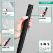 Hansgrohe Pulsify S Baton Handshower 100 1-Jet, 2.5 Gpm In Matte Black, 24125671