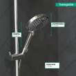 Hansgrohe Raindance Select S Handshower 120 3-Jet Powderrain, 1.75 Gpm In Chrome, 26036001